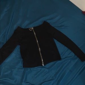 Black off the shoulder